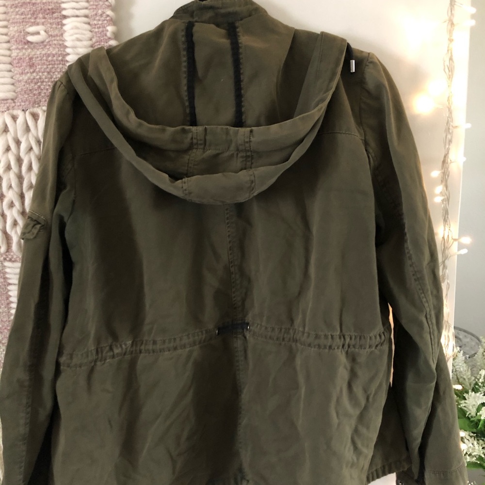 Army Green Spring Fall Coat Jacket - Picture 2 of 4